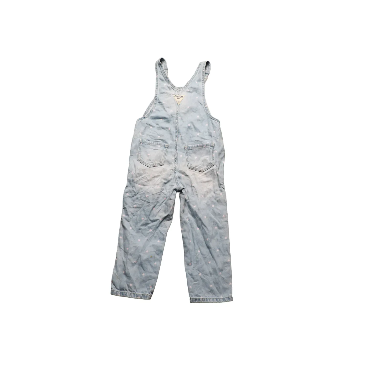 OshKosh Kids Heart Dungarees Blue Age 4Y