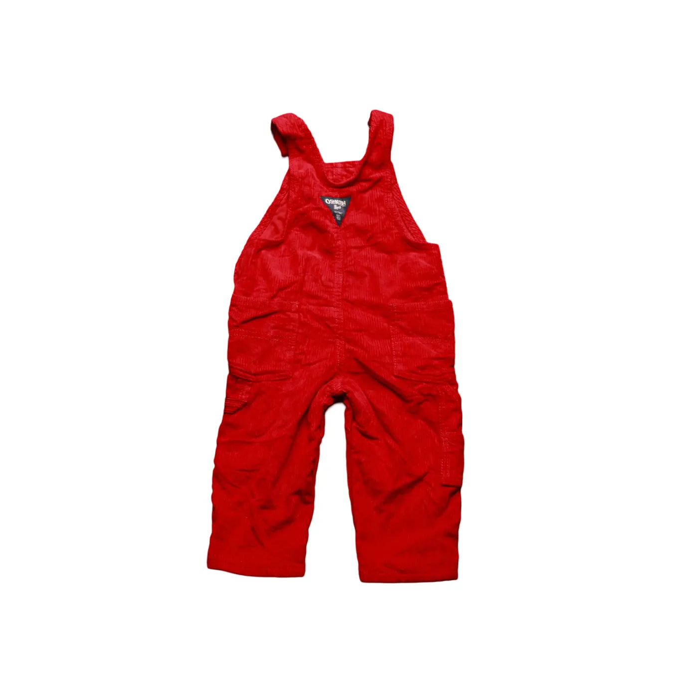 OshKosh Kids Corduroy Dungarees Red Age 12M