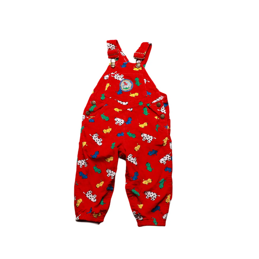 OshKosh Kids Kennel Club Dungarees Red Age 3Y