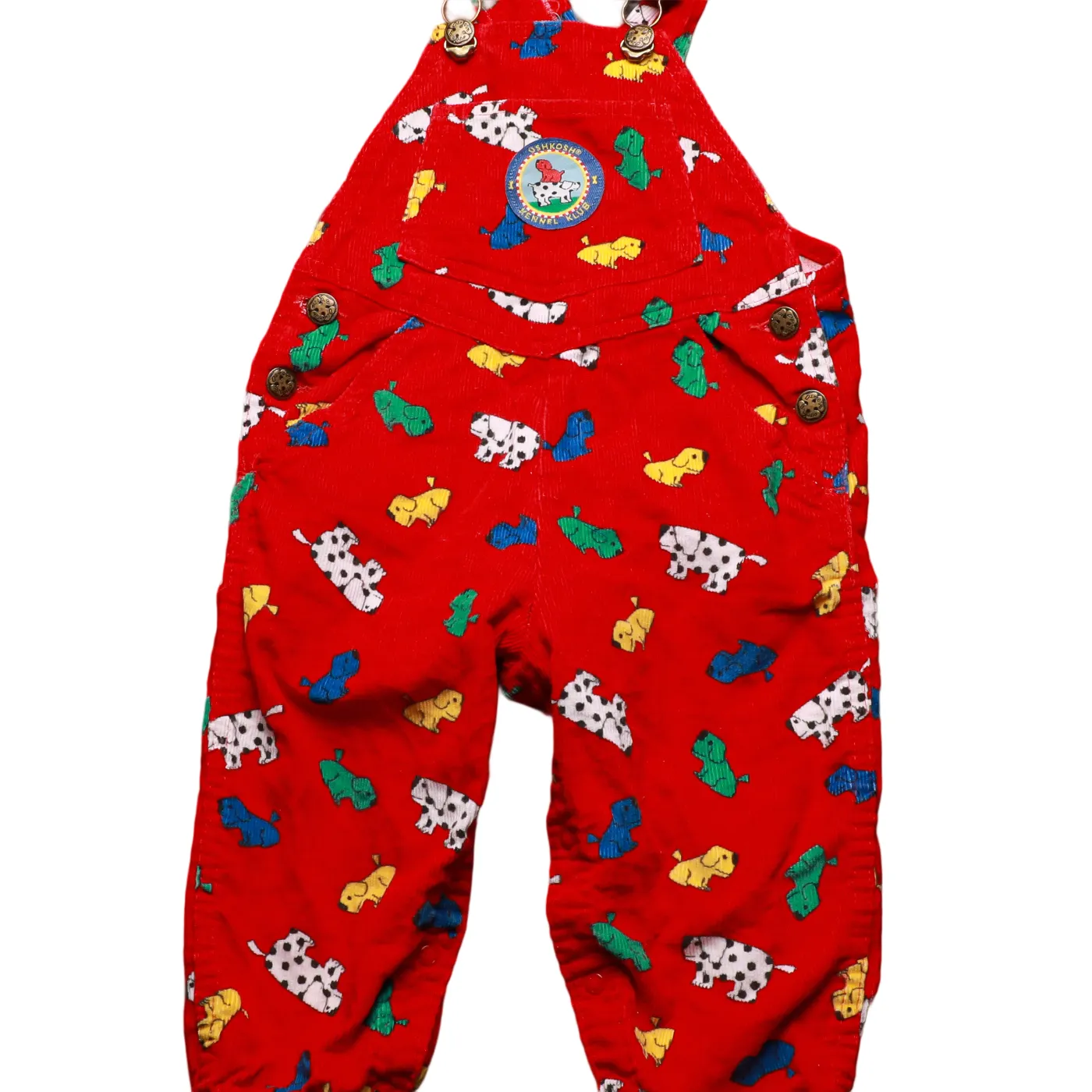 OshKosh Kids Kennel Club Dungarees Red Age 3Y