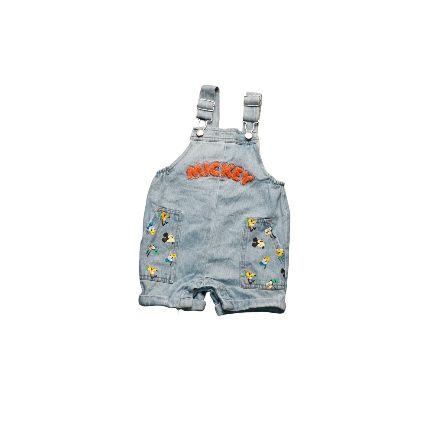 Disney Kids Shortall Dungarees Blue Age 12M
