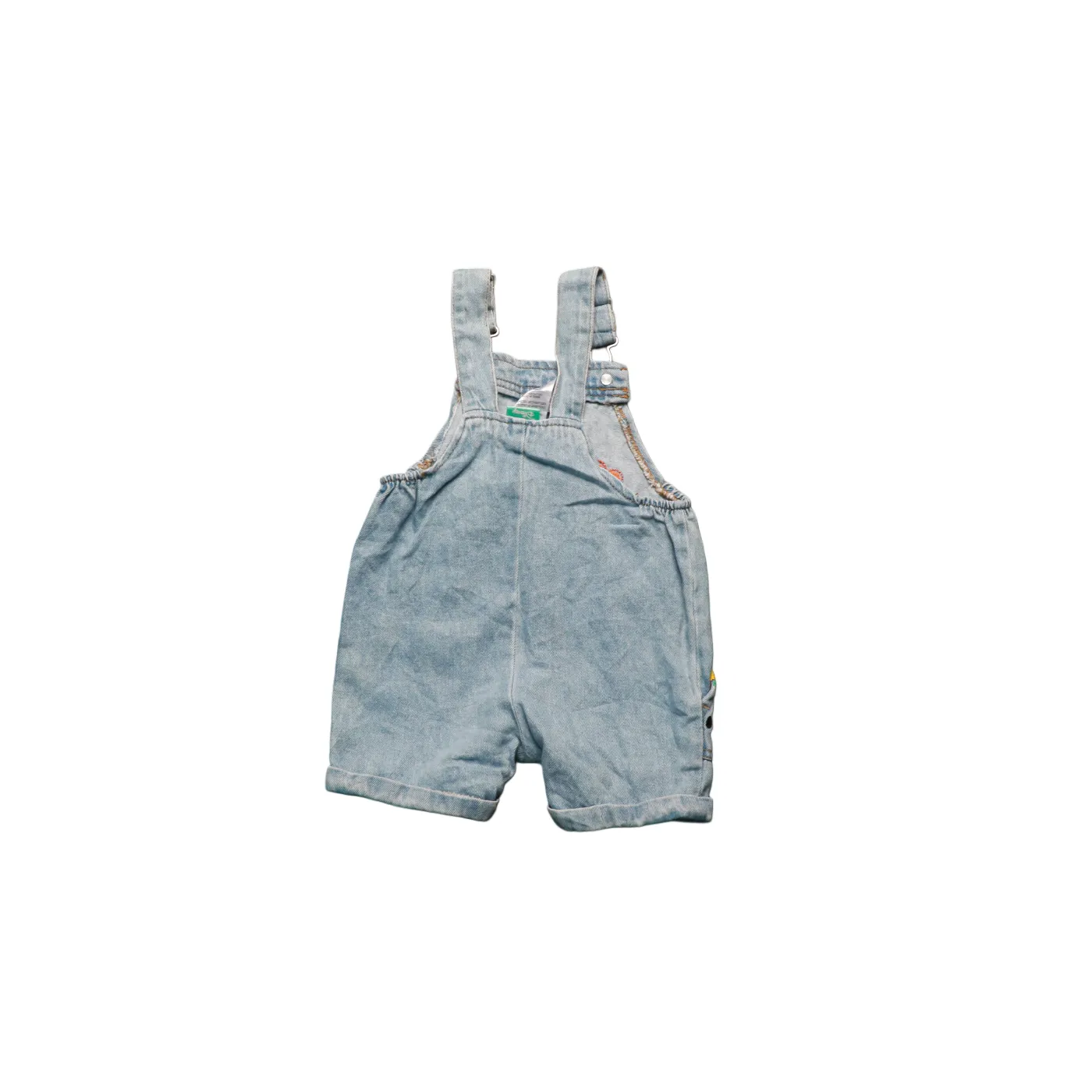 Disney Kids Shortall Dungarees Blue Age 12M