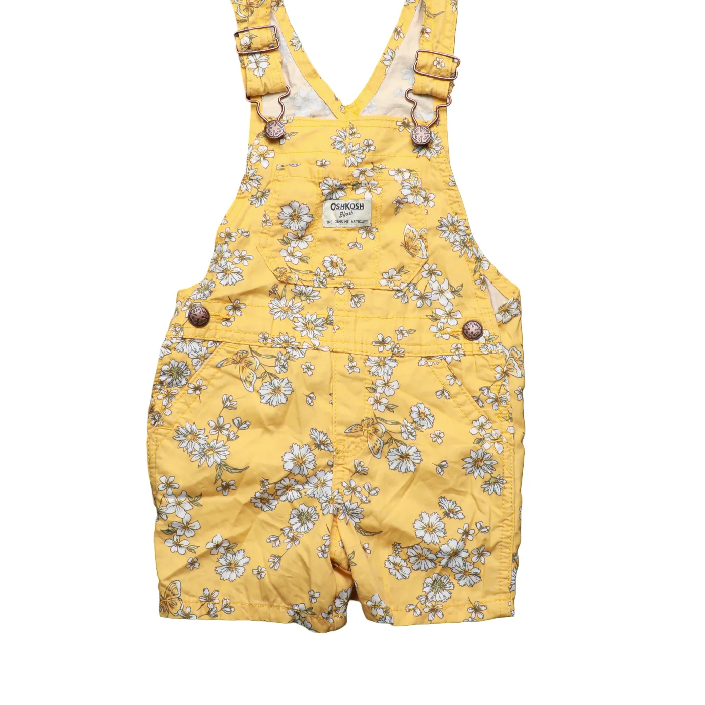 OshKosh Kids Floral Shortall Dungarees Multi Age 2T