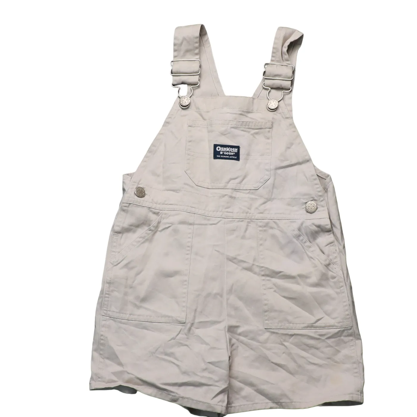 OshKosh Kids Shortall Dungarees Beige Age 4Y