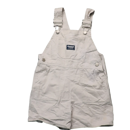 OshKosh Kids Shortall Dungarees Beige Age 4Y