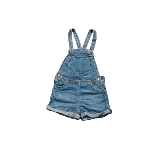 Levis Kids Shortall Dungarees Blue Age 4-5Y