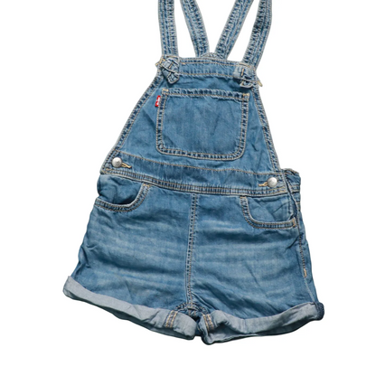 Levis Kids Shortall Dungarees Blue Age 4-5Y