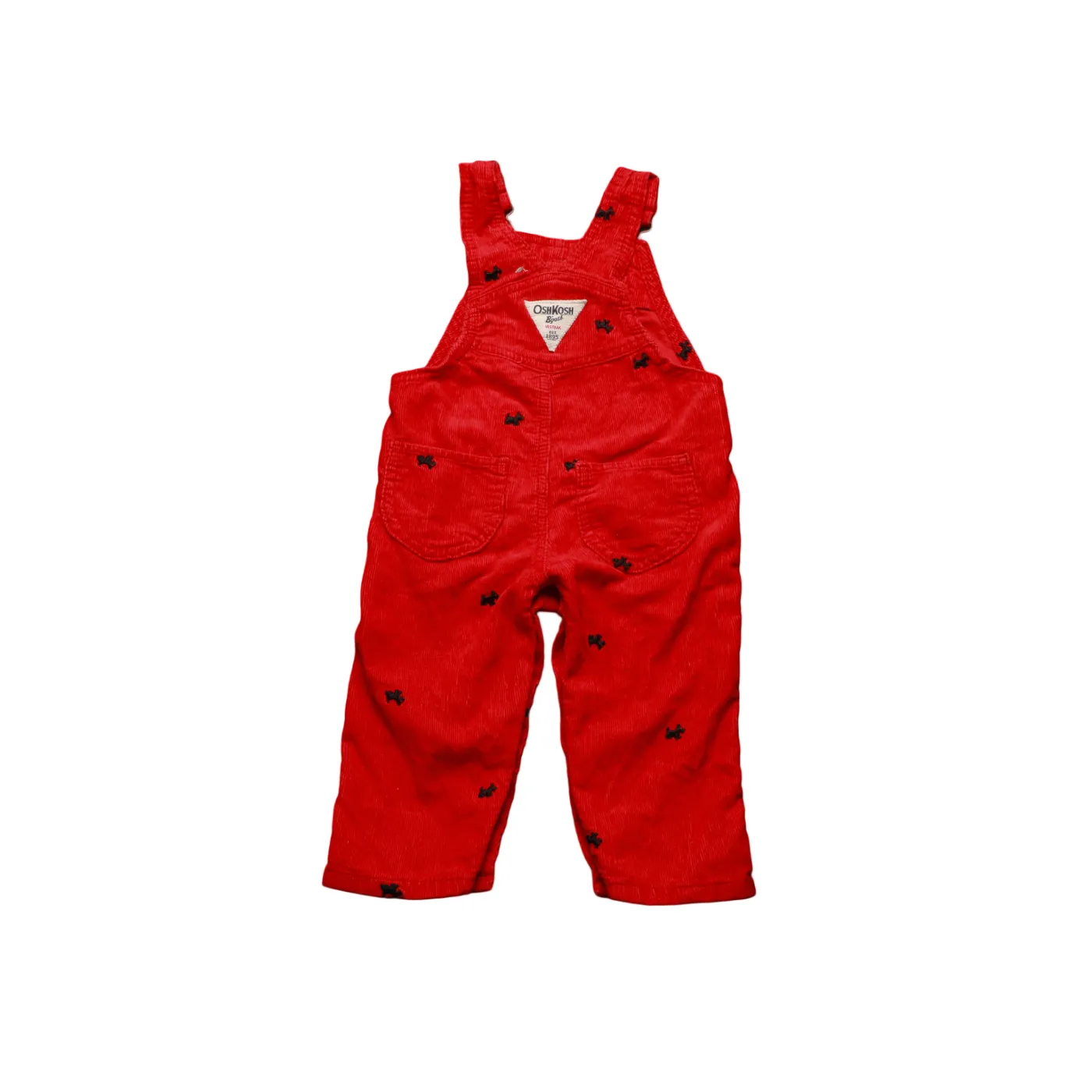 OshKosh Kids Corduroy Dungarees Red Age 12M