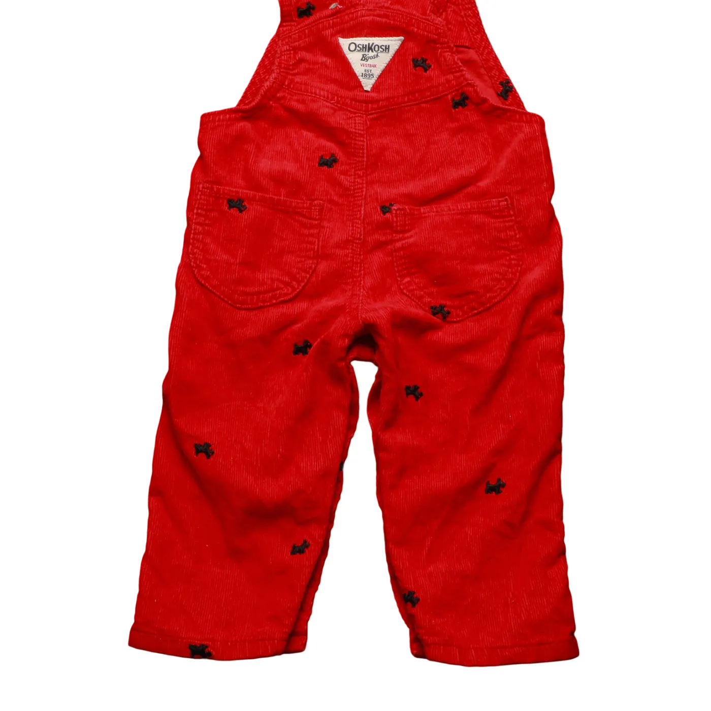 OshKosh Kids Corduroy Dungarees Red Age 12M