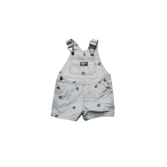 OshKosh Kids Shortall Dungarees Grey Age 6M