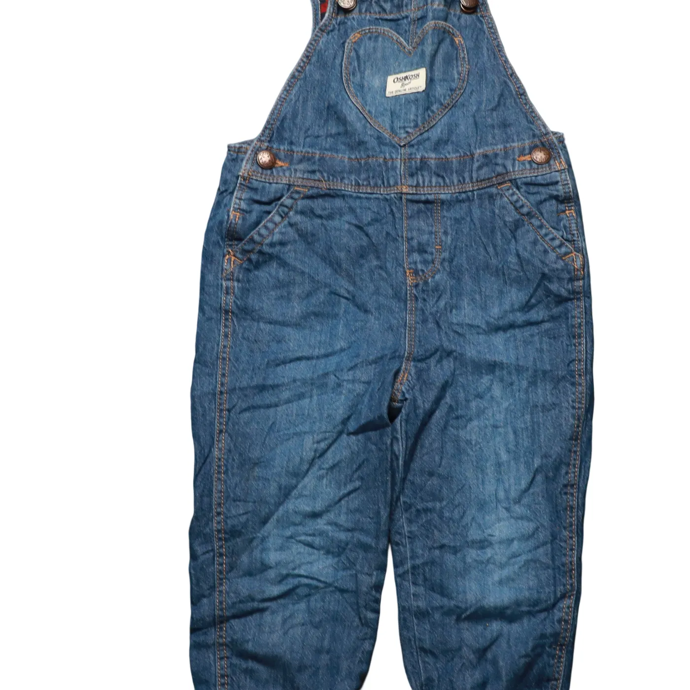 OshKosh Kids Stripe Lined Dungarees Blue Age 3T