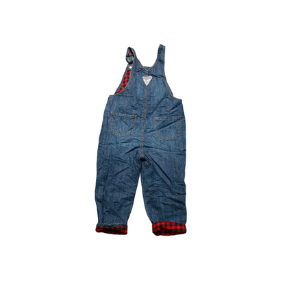 OshKosh Kids Stripe Lined Dungarees Blue Age 3T