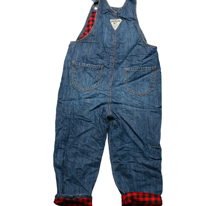 OshKosh Kids Stripe Lined Dungarees Blue Age 3T