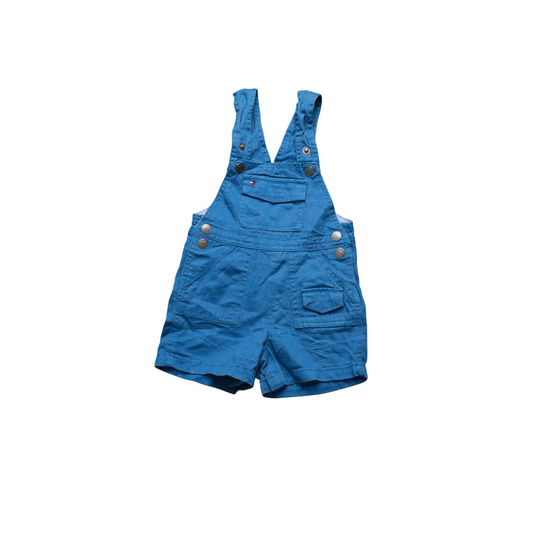 Tommy Hilfiger Kids Shortall Dungarees Blue Age 12M