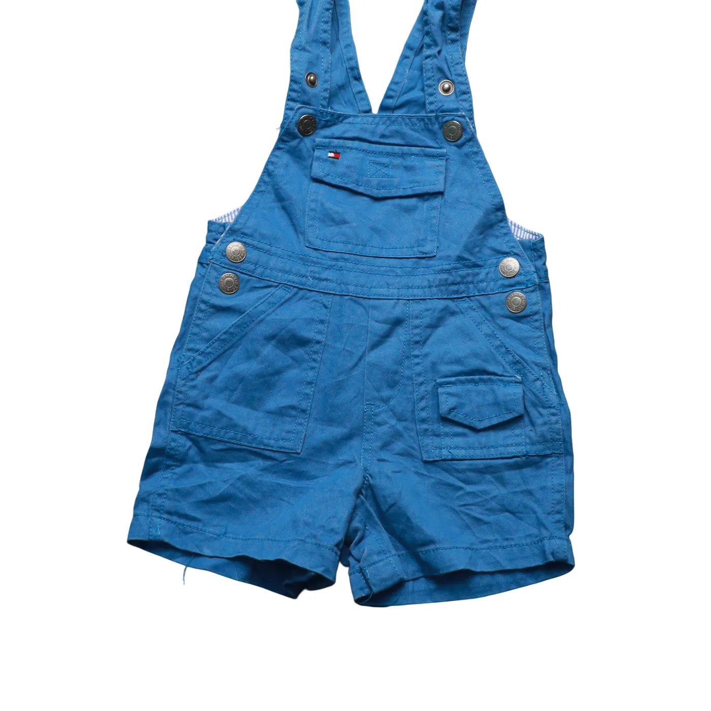 Tommy Hilfiger Kids Shortall Dungarees Blue Age 12M