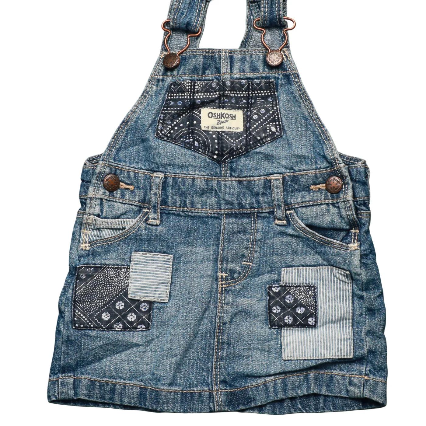 OshKosh Kids Dress Dungarees Blue Age 6M