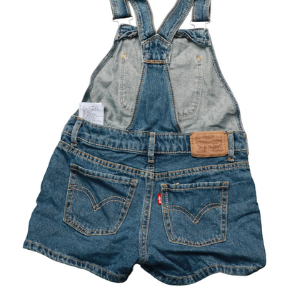 Levis Kids Shortall Dungarees Blue Age 5Y