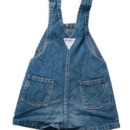 OshKosh Kids Shortall Dungarees Blue Age 2Y