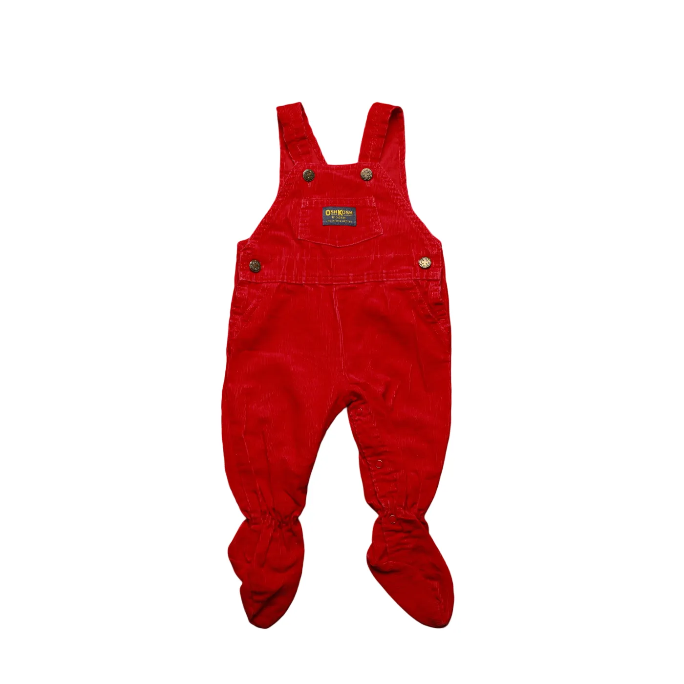 OshKosh Kids Corduroy Bodysuit Dungarees Blue Age 6-9M