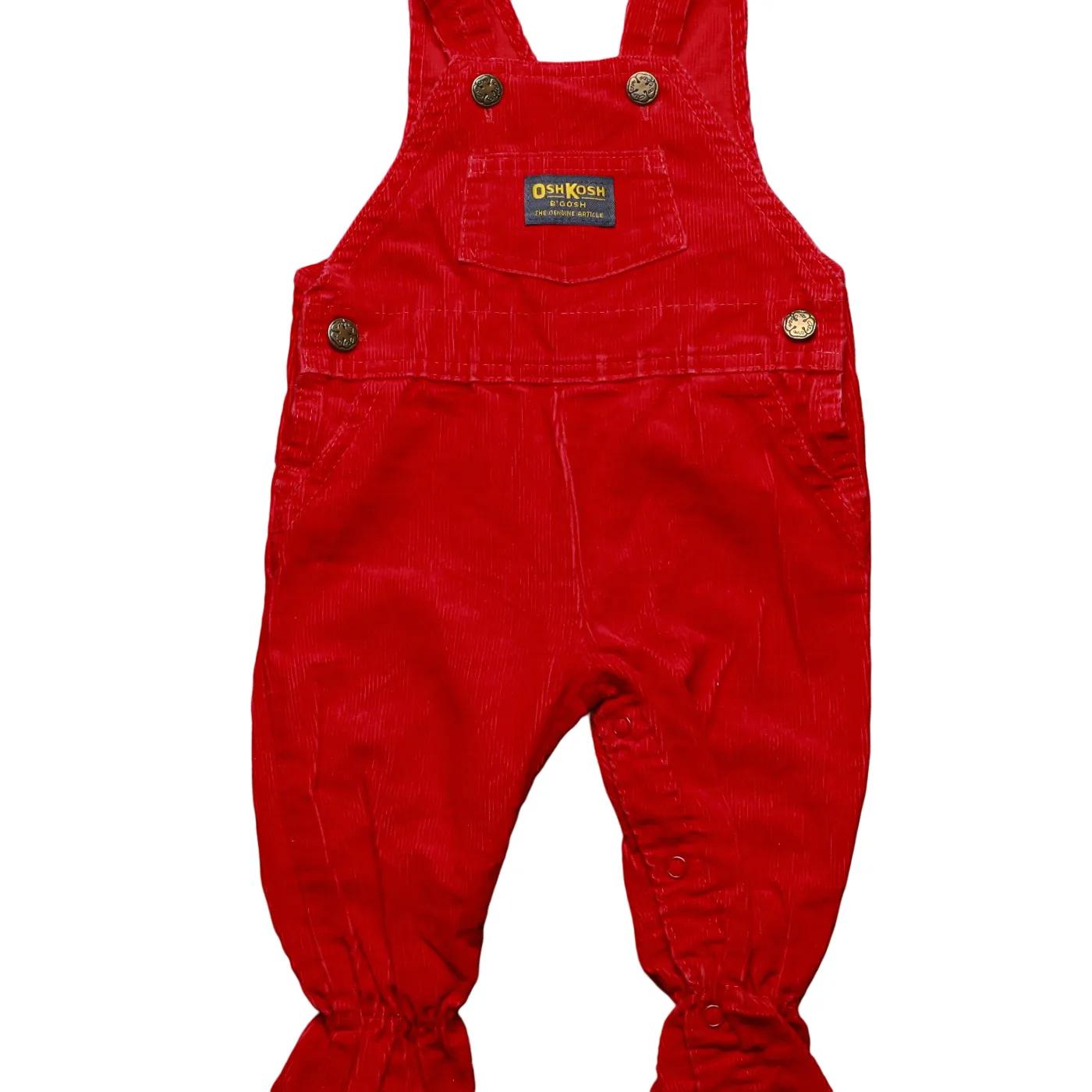 OshKosh Kids Corduroy Bodysuit Dungarees Blue Age 6-9M