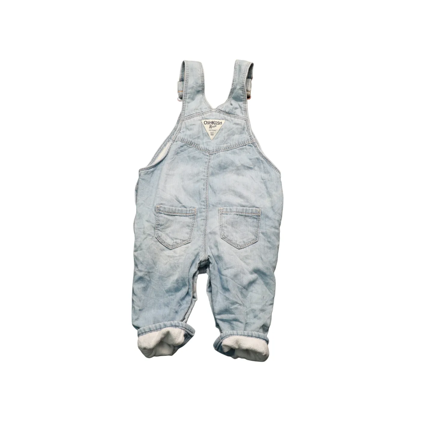 OshKosh Kids Fleece Lined Dungarees Blue Age 6M