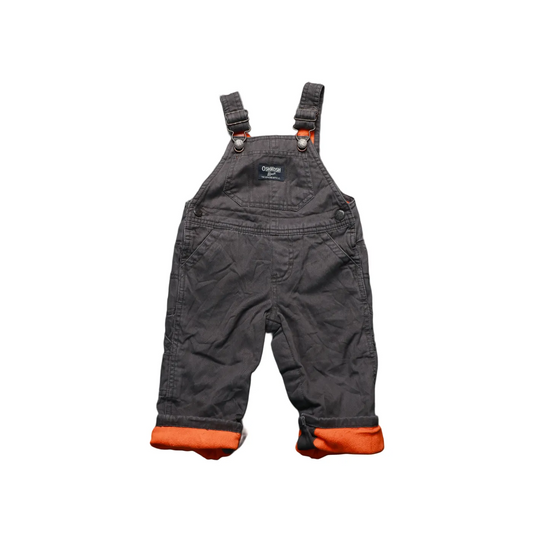 OshKosh Kids Fleece Lined Dungarees Brown Age 12M