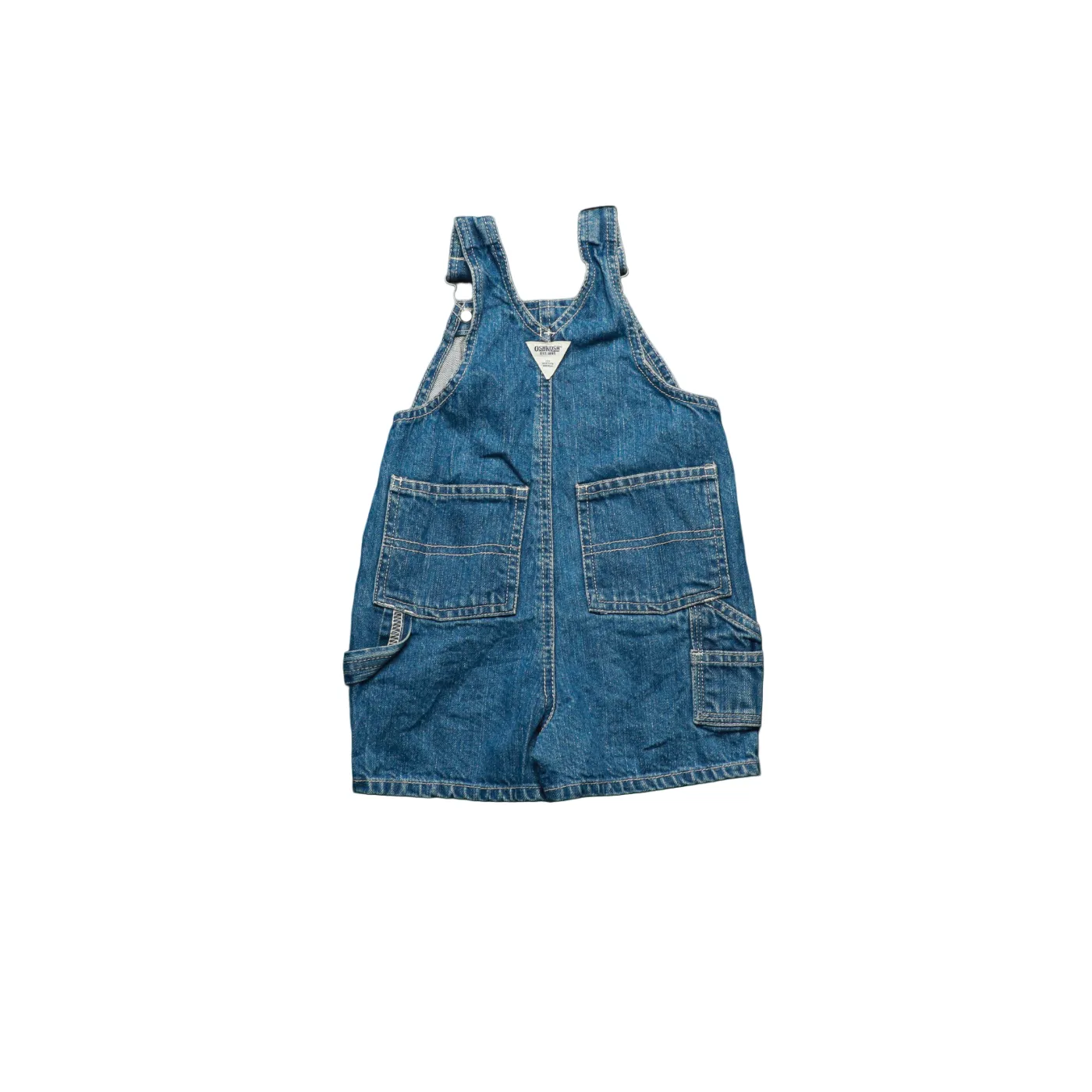OshKosh Kids Shortall Dungarees Blue Age 12M