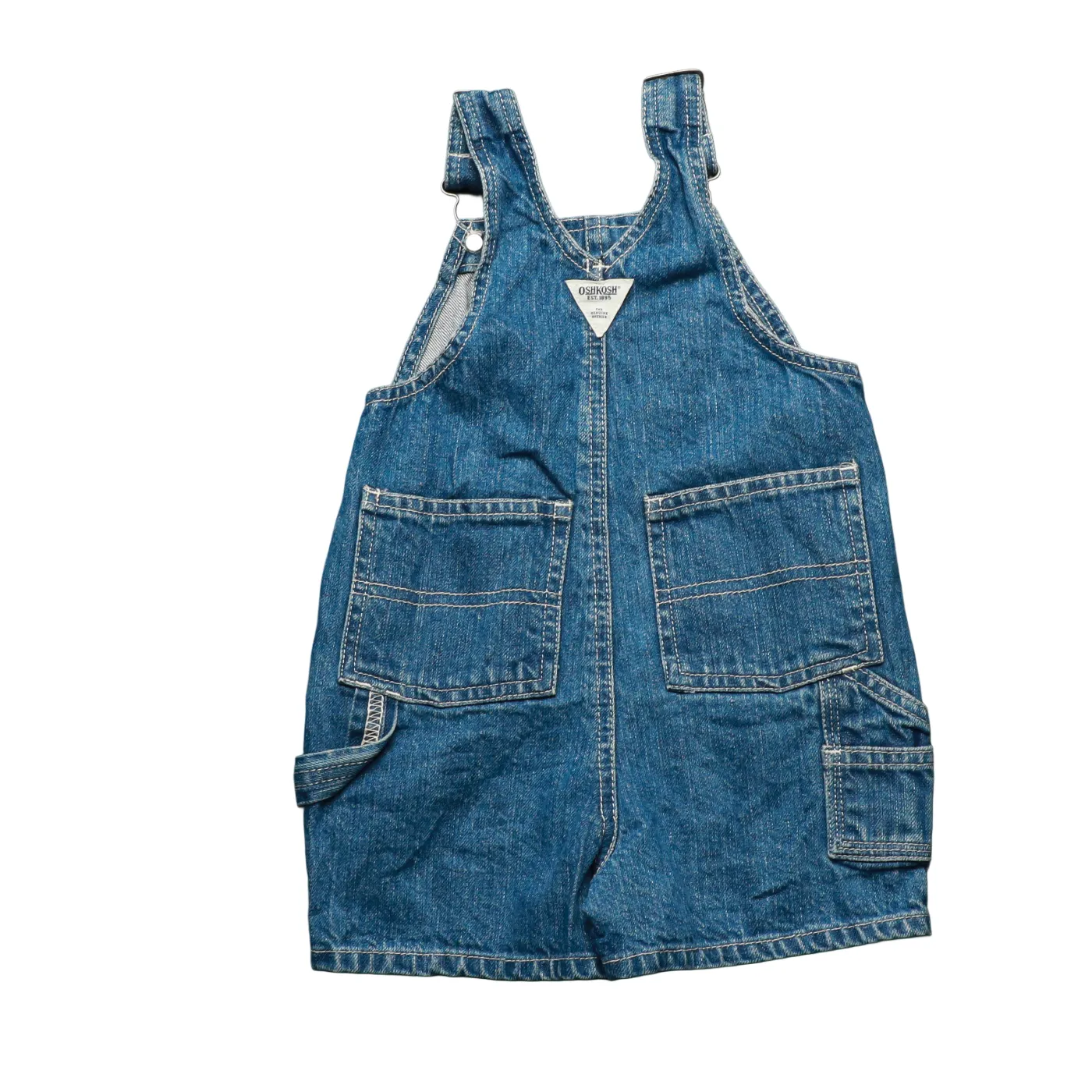 OshKosh Kids Shortall Dungarees Blue Age 12M