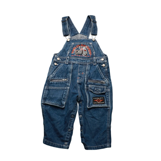 Harley Davidson Kids  Dungarees Blue Age 24M