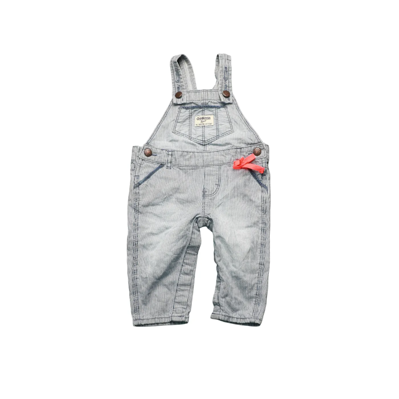 OshKosh Kids Stripe Dungarees Multi Age 6M