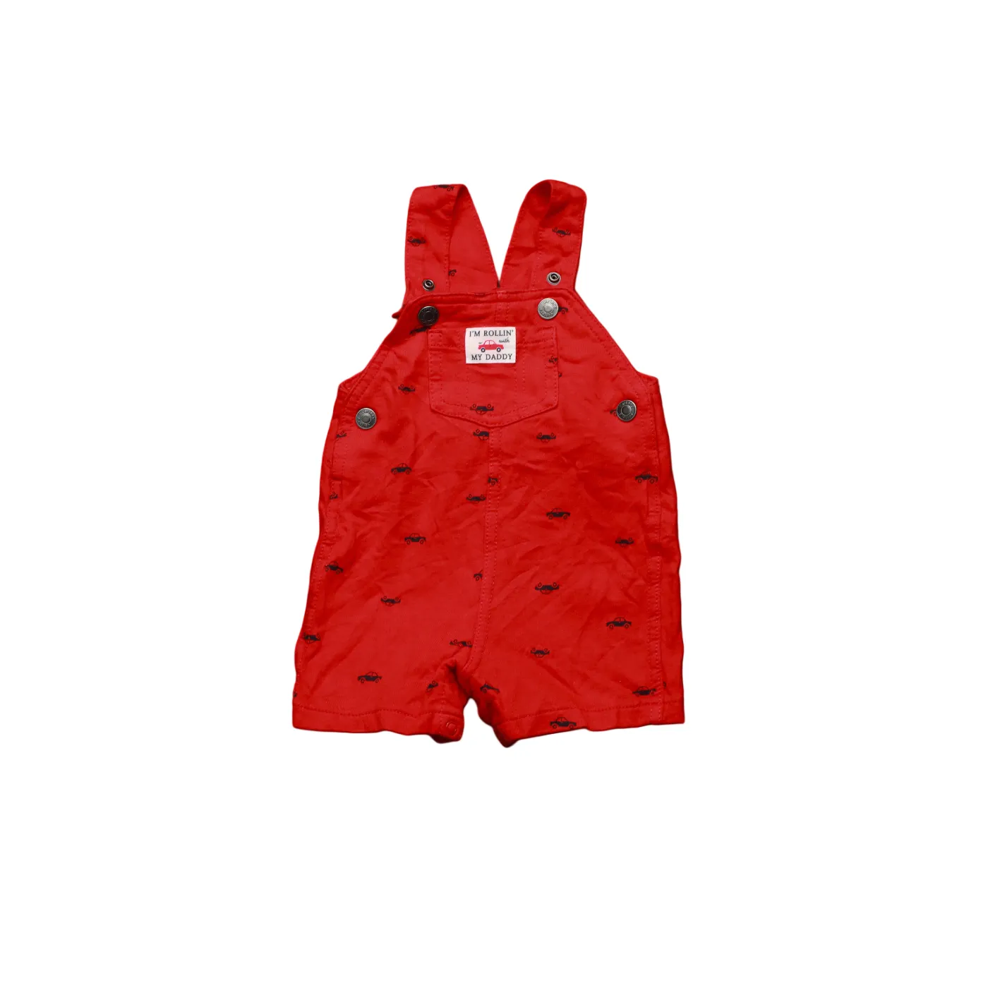 Carter's Kids Shortall Dungarees Red Age 9M