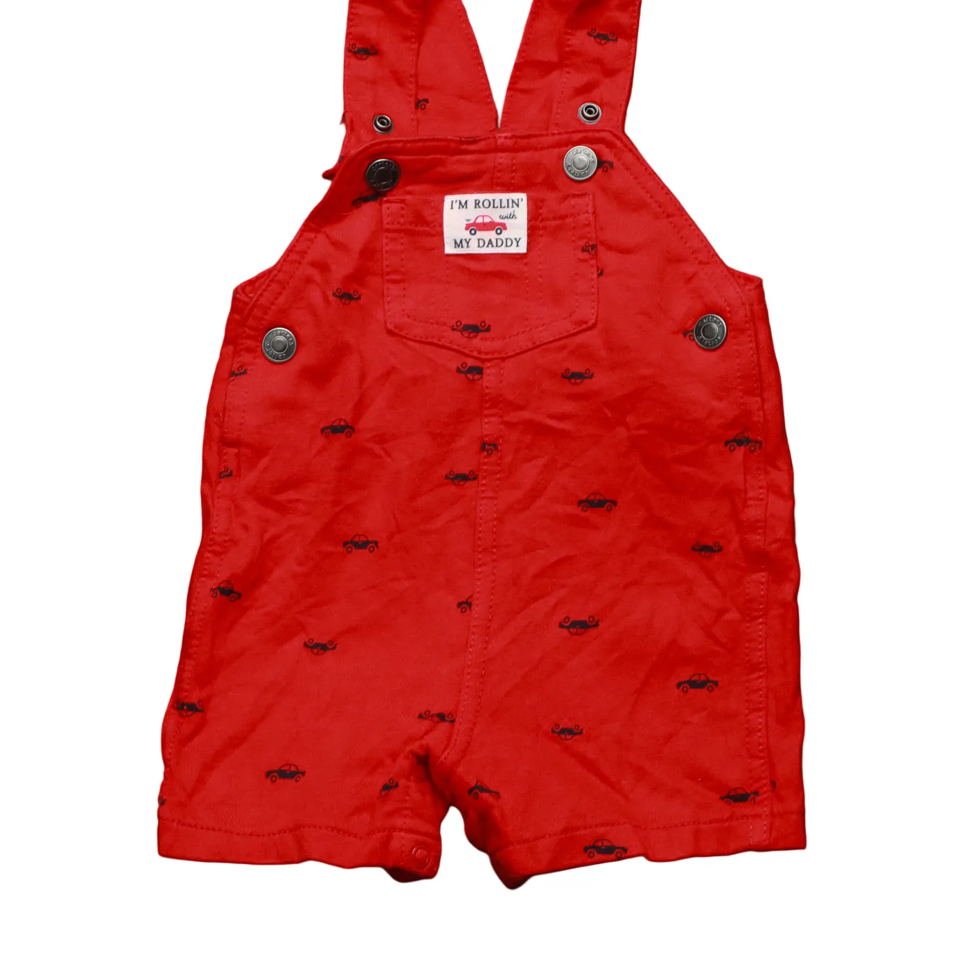Carter's Kids Shortall Dungarees Red Age 9M