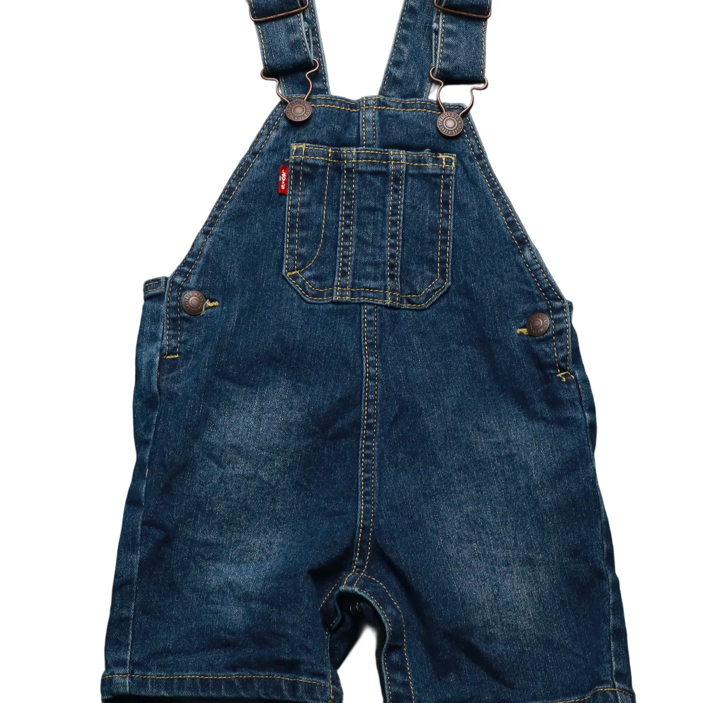 Levis Kids Shortall Dungarees Blue Age 12M