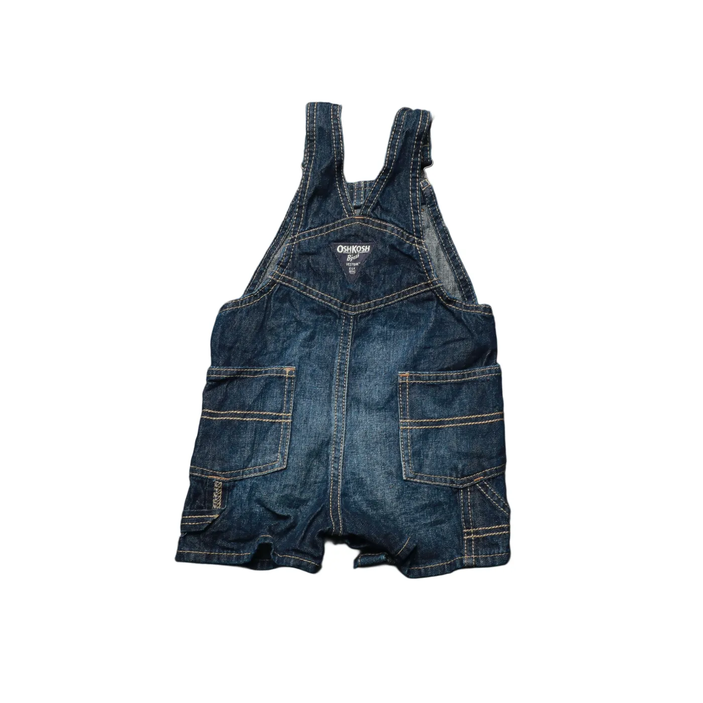 OshKosh Kids Shortall Dungarees Blue Age 12M