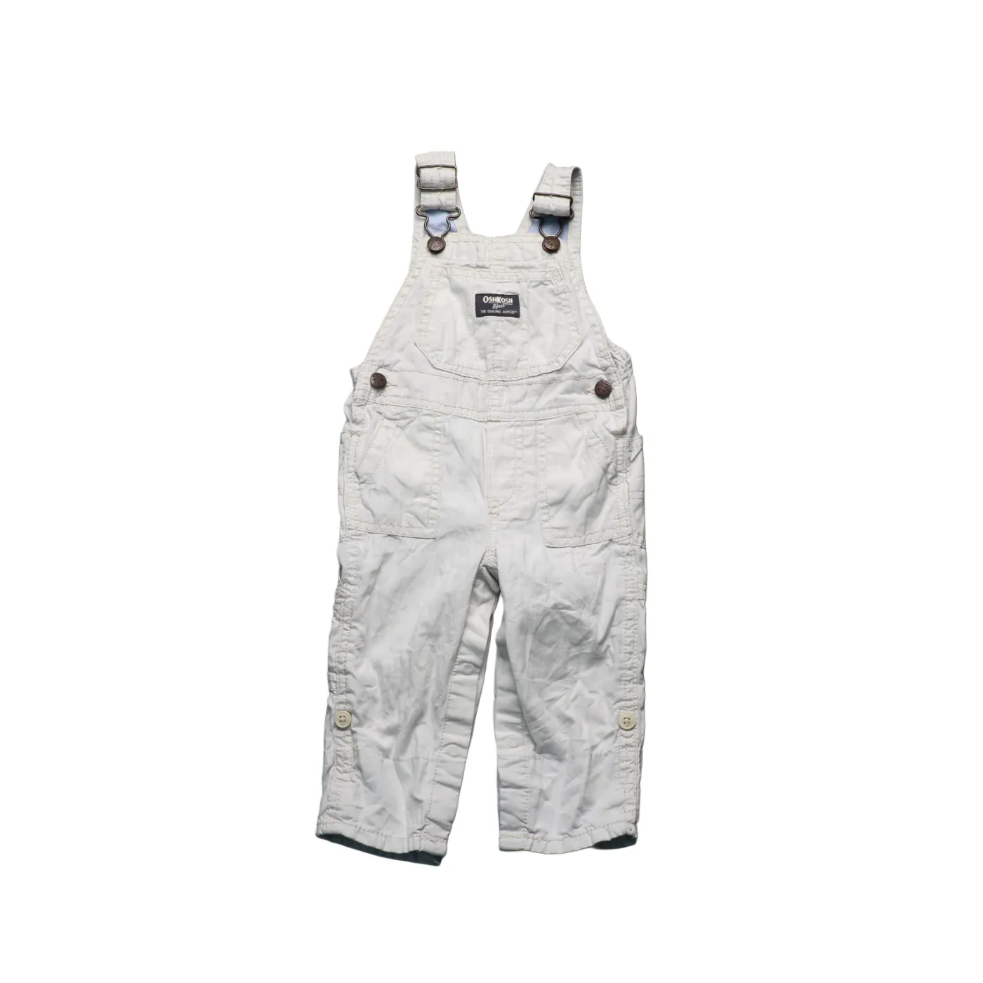 OshKosh Kids  Dungarees Cream Age 12M