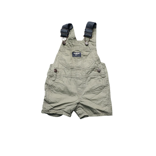 OshKosh Kids Shortall Dungarees Green Age 9M