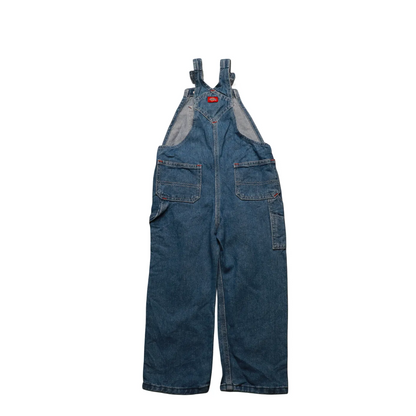 Dickies Kids  Dungarees Blue Age 4Y