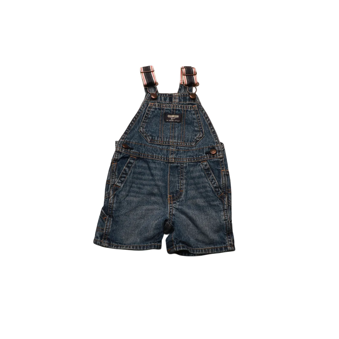 OshKosh Kids Shortall Dungarees Blue Age 12M