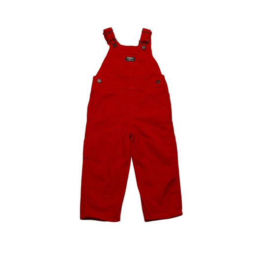 OshKosh Kids Corduroy Dungarees Red Age 3Y