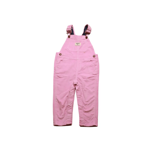 OshKosh Kids Velvet Dungarees Pink Age 18M