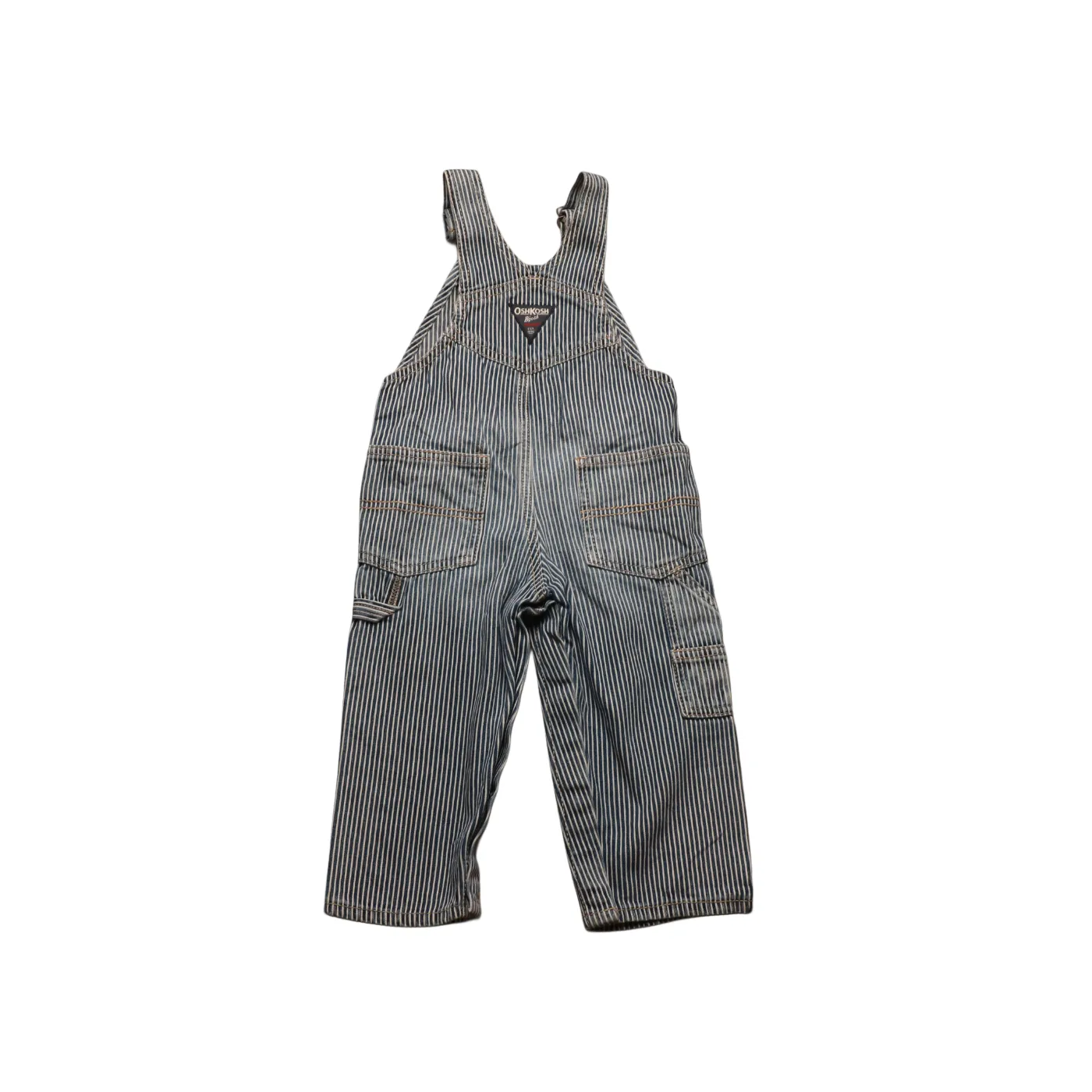 OshKosh Kids Striped Dungarees Blue Age 18M