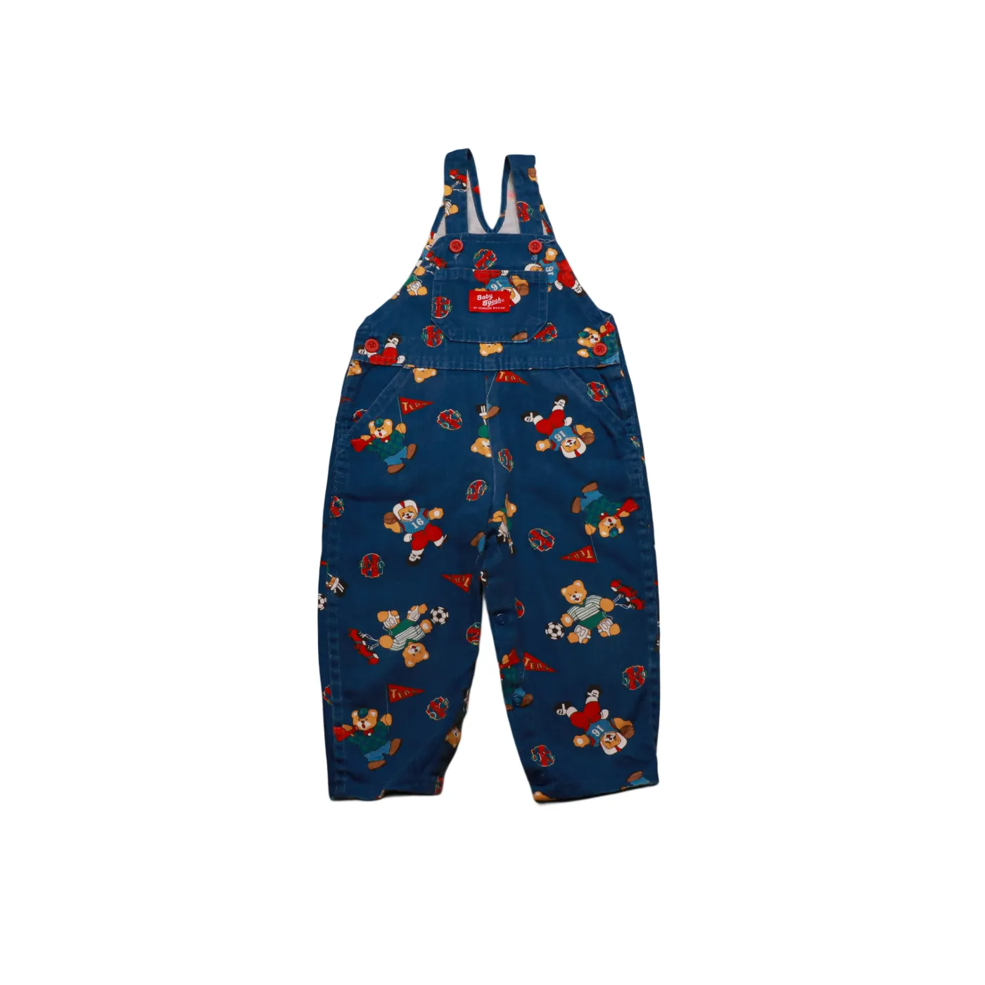 OshKosh Kids Rare Bear Print Dungarees Multi Age 12M