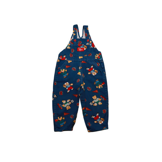 OshKosh Kids Rare Bear Print Dungarees Multi Age 12M