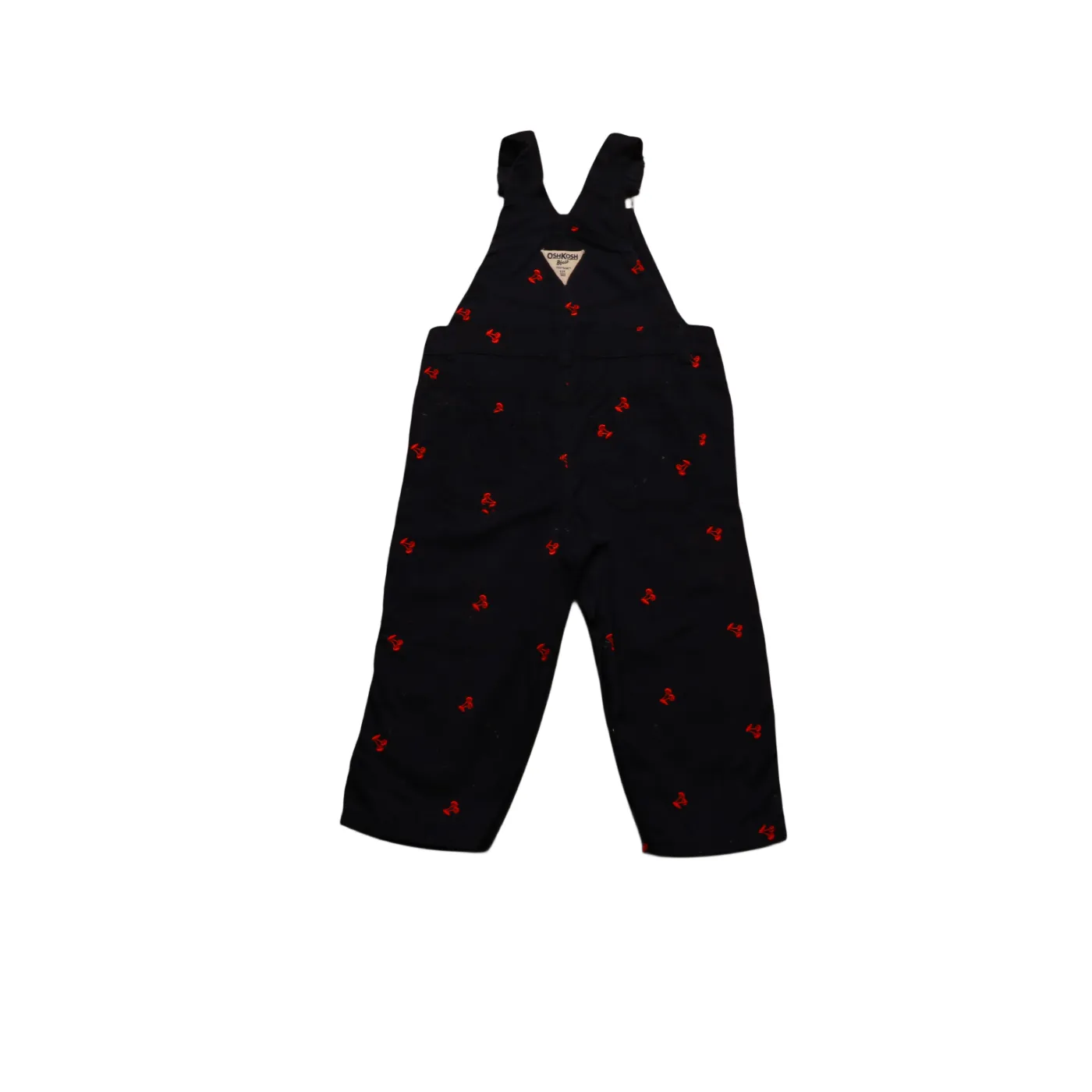 OshKosh Kids Apple Pattern Dungarees Blue Age 24M