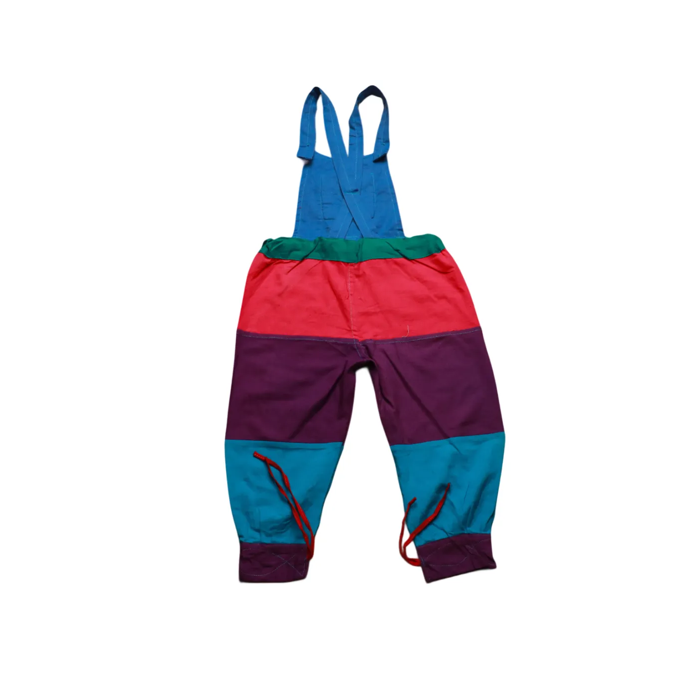 Unbranded Kids Colour Block Dungarees Multi Age 4Y