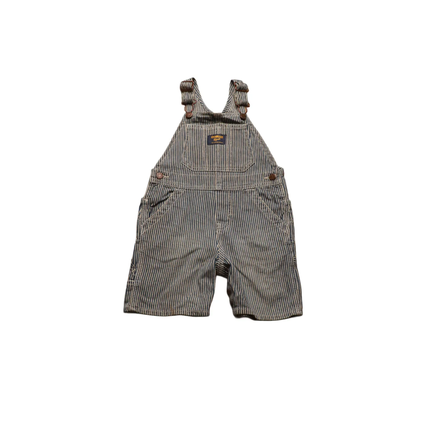OshKosh Kids Stripe Short Dungarees Blue Age 24M