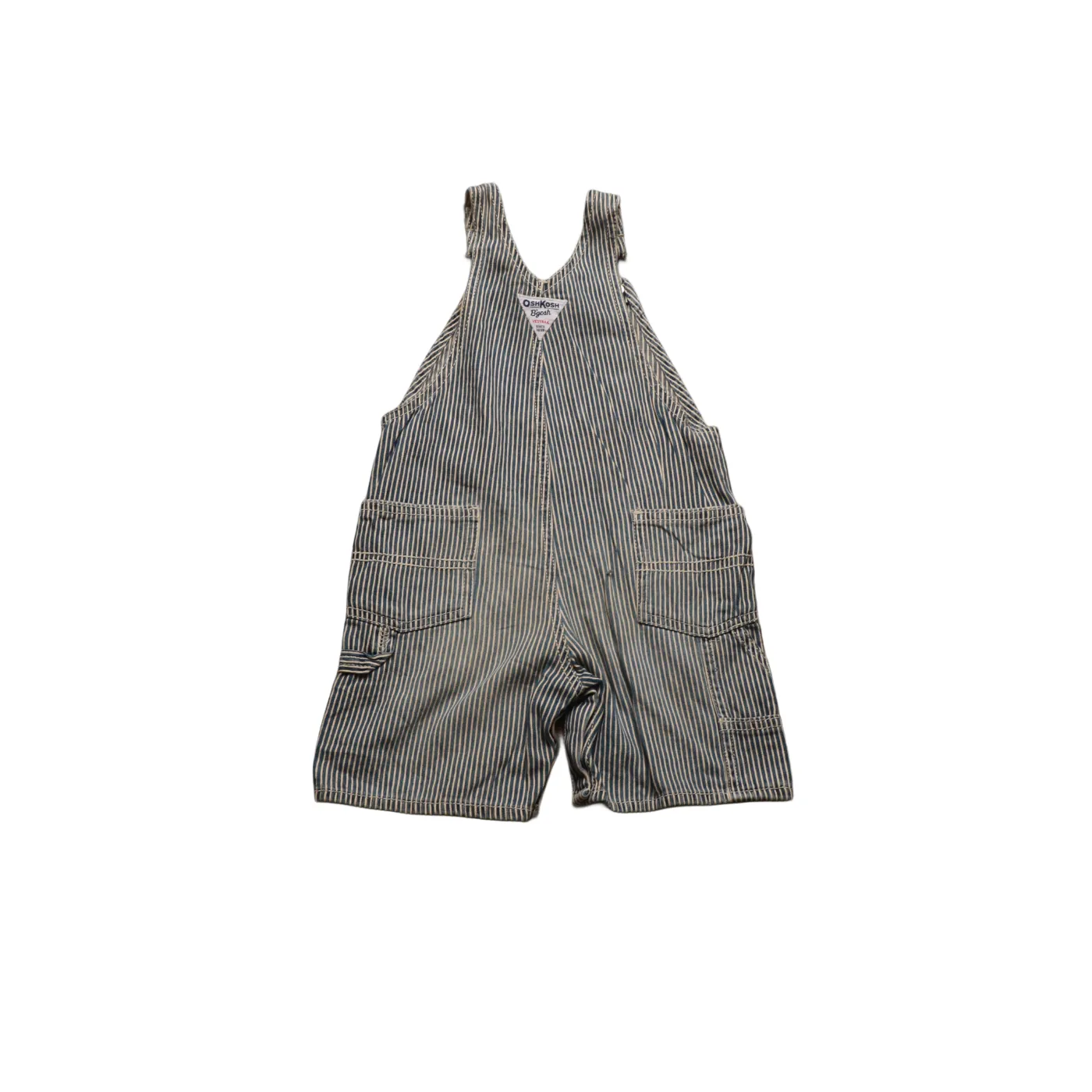 OshKosh Kids Stripe Short Dungarees Blue Age 24M