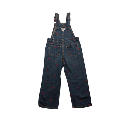 OshKosh Kids Heart Embroidered Dungarees Blue Age 4Y