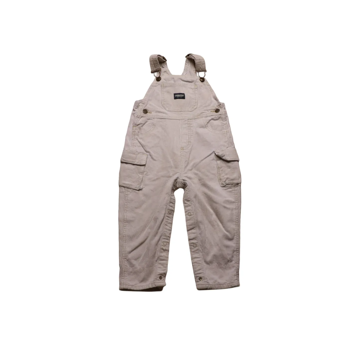 OshKosh Kids Corduroy Dungarees Beige Age 2Y