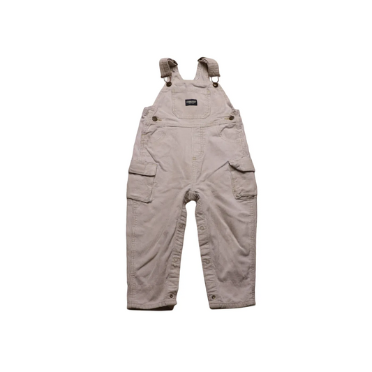 OshKosh Kids Corduroy Dungarees Beige Age 2Y